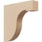 Ekena Millwork 2"W x 10"D x 10"H Thin Del Monte Rough Cedar Woodgrain TimberThane Corbel, Primed Tan CORUR02X10X10DELRCPR - alternate 1